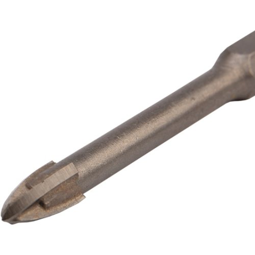 Сверло по стеклу и керамике 6 мм Kranz 4 грани шестигранный хвостовик  картинка